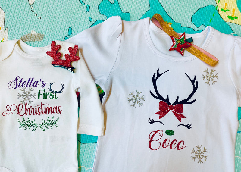 Custom First Christmas Bodysuit