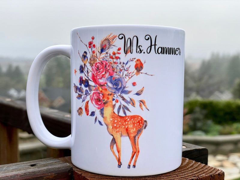 Deer Custom Coffee Mug