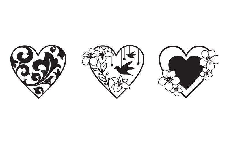 SVG File - Premium Love Collection Cut | Bundle of 3