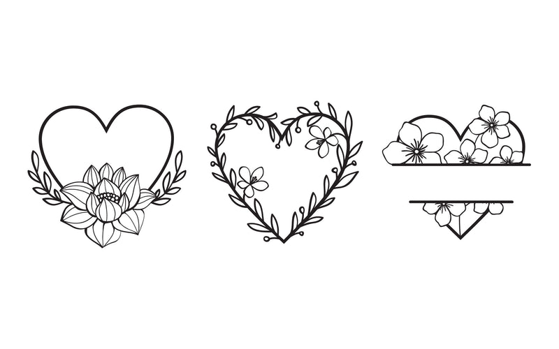 SVG File - Premium Love Collection Cut | Bundle of 3